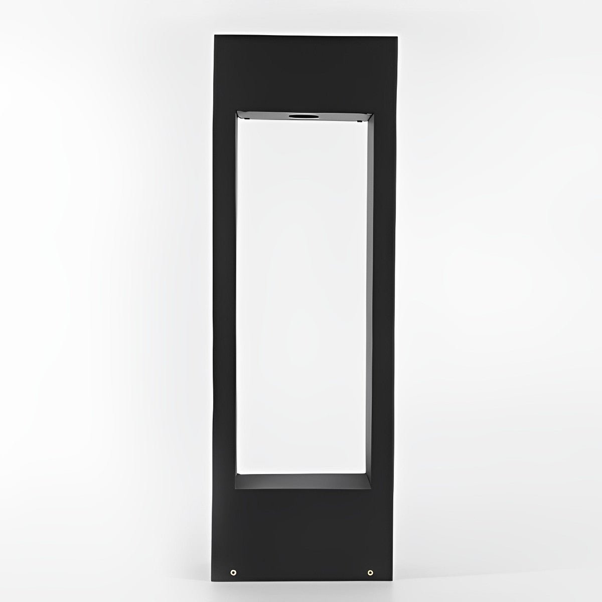 Hollow Square Waterproof LED Black Modern Outdoor Lawn Light Post Lights