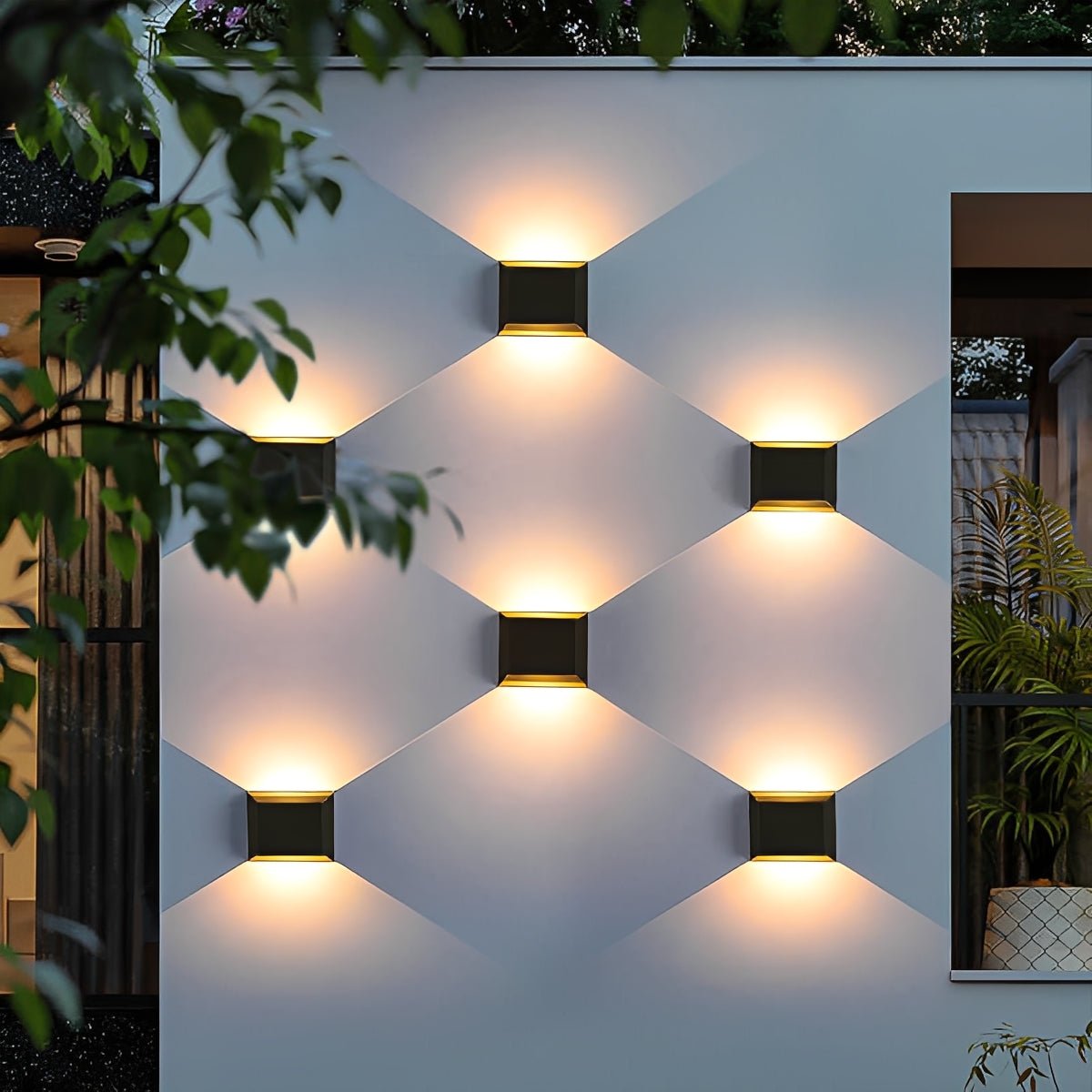 Modern Minimalist Waterproof Rectangular LED Wall Light