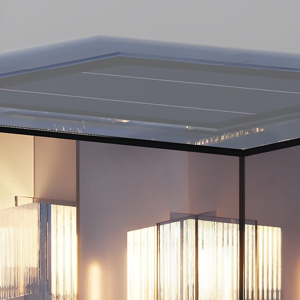 Modern Square Waterproof LED Outdoor Post Lights