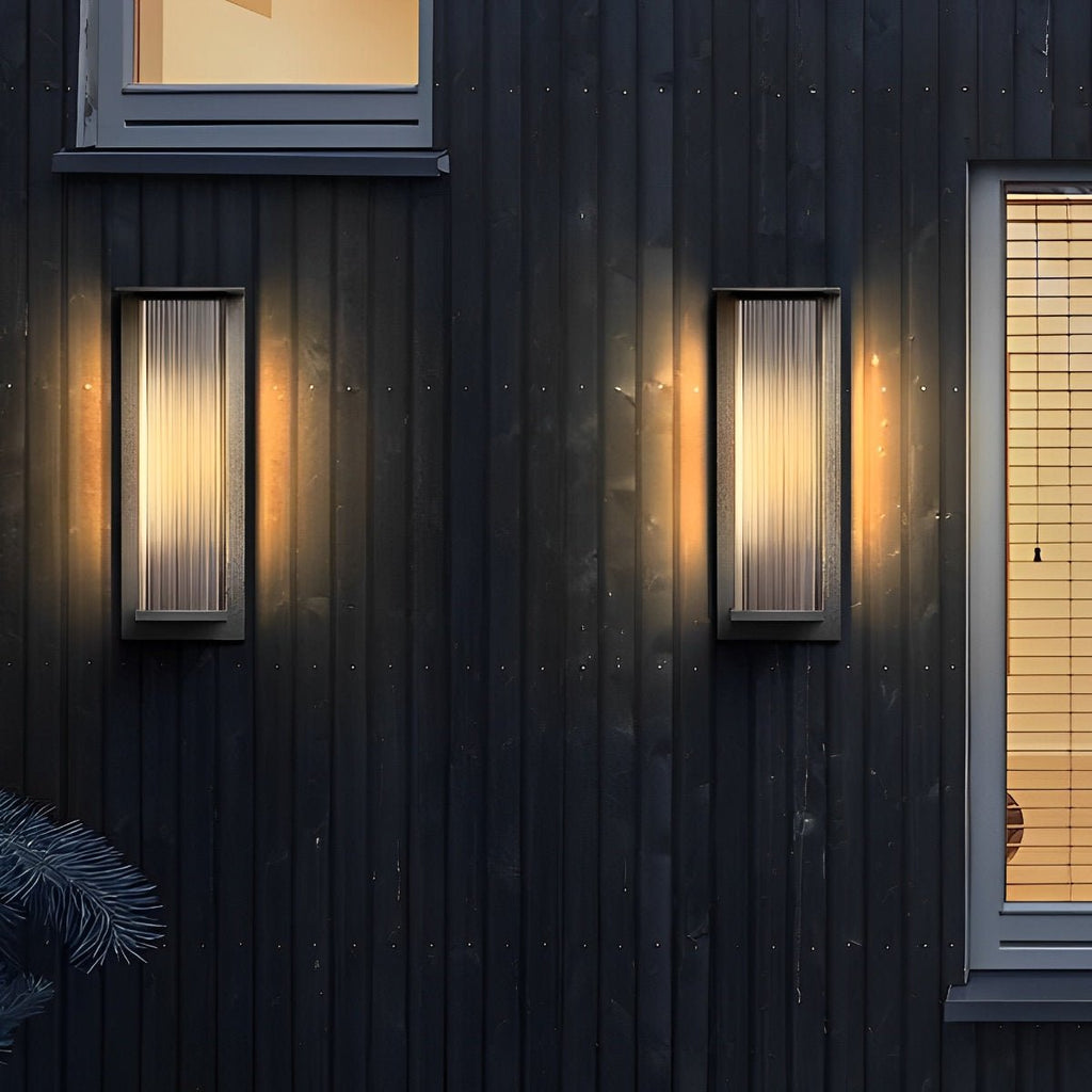 Rectangular Waterproof LED Modern Outdoor Wall Sconces Lighting