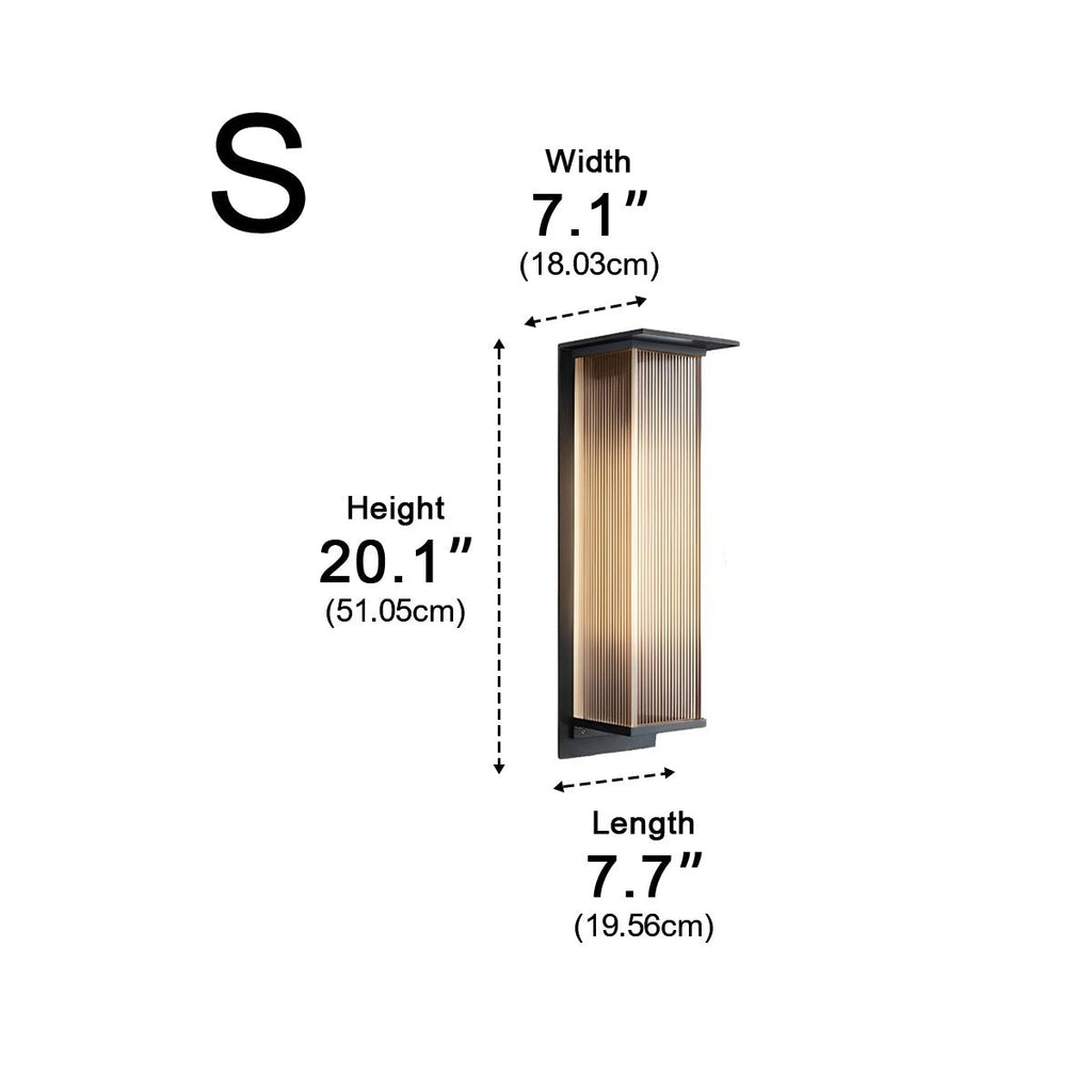 Rectangular Waterproof LED Modern Outdoor Wall Sconces Lighting