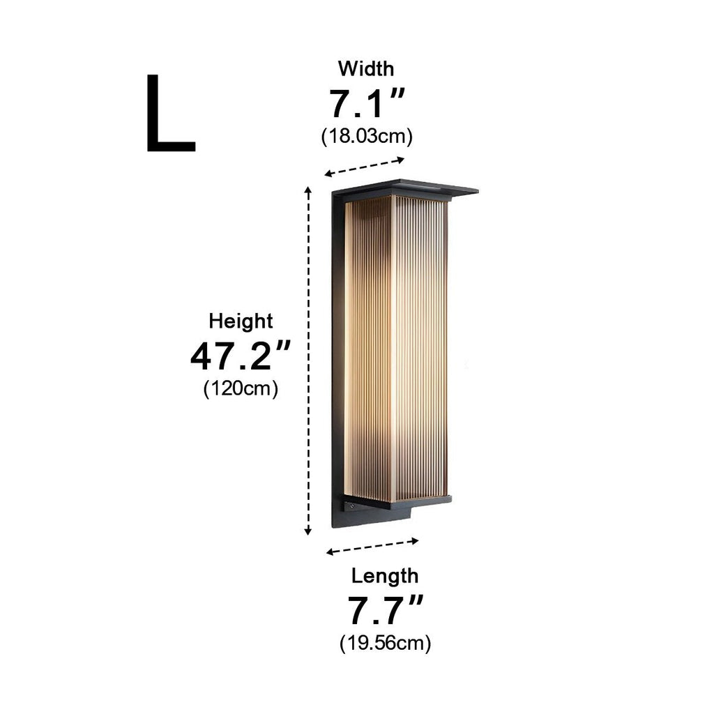 Rectangular Waterproof LED Modern Outdoor Wall Sconces Lighting