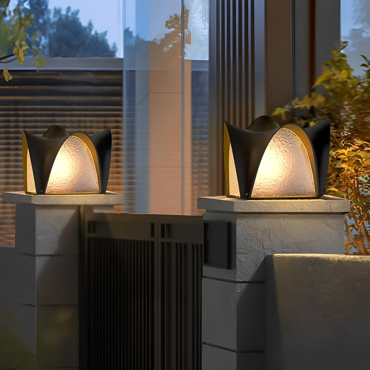 Waterproof Black LED Outdoor Post Light