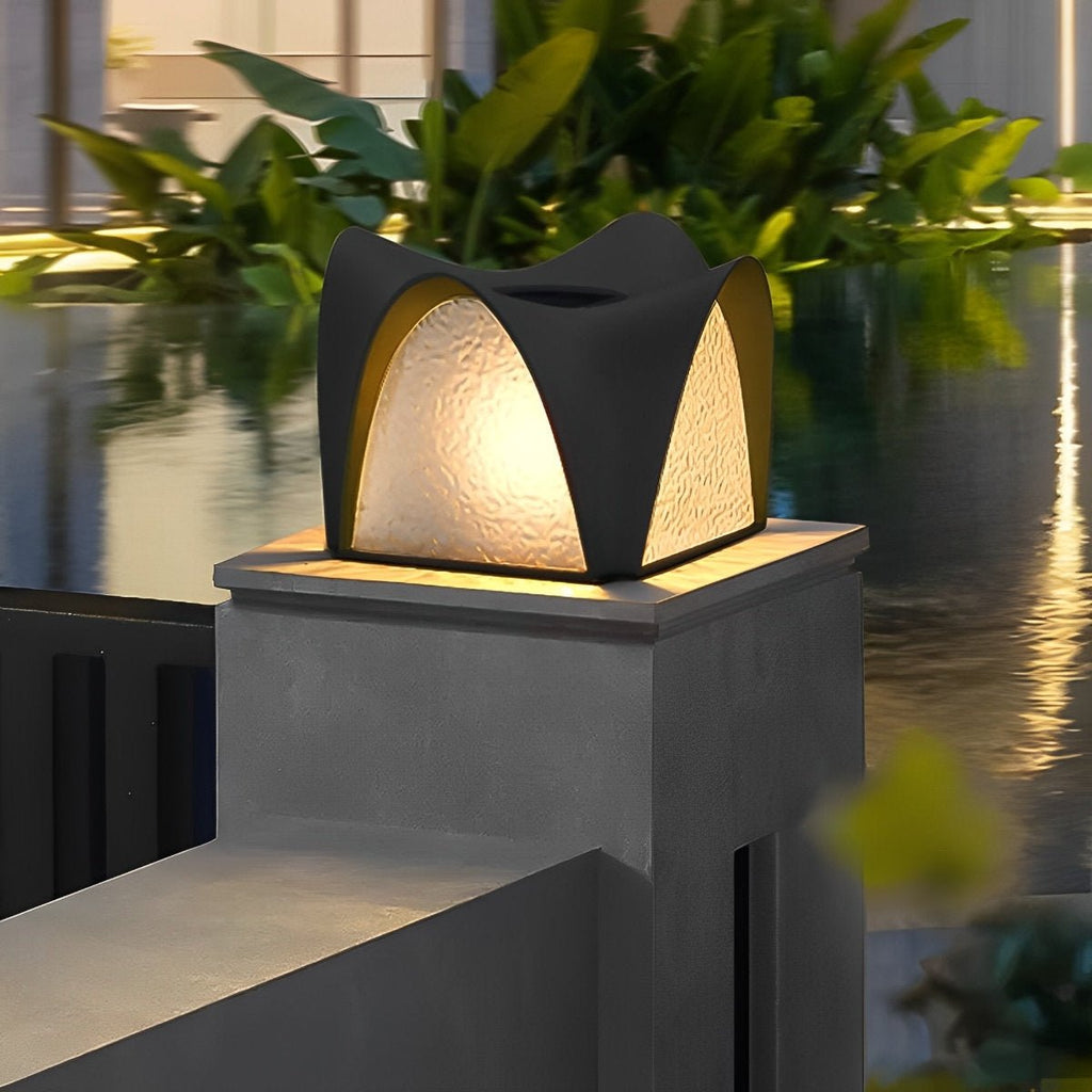 Waterproof Black LED Outdoor Post Light