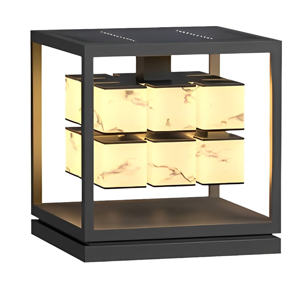 Square LED Waterproof Modern Outdoor Deck Lights Pillar Light Post Caps Lights