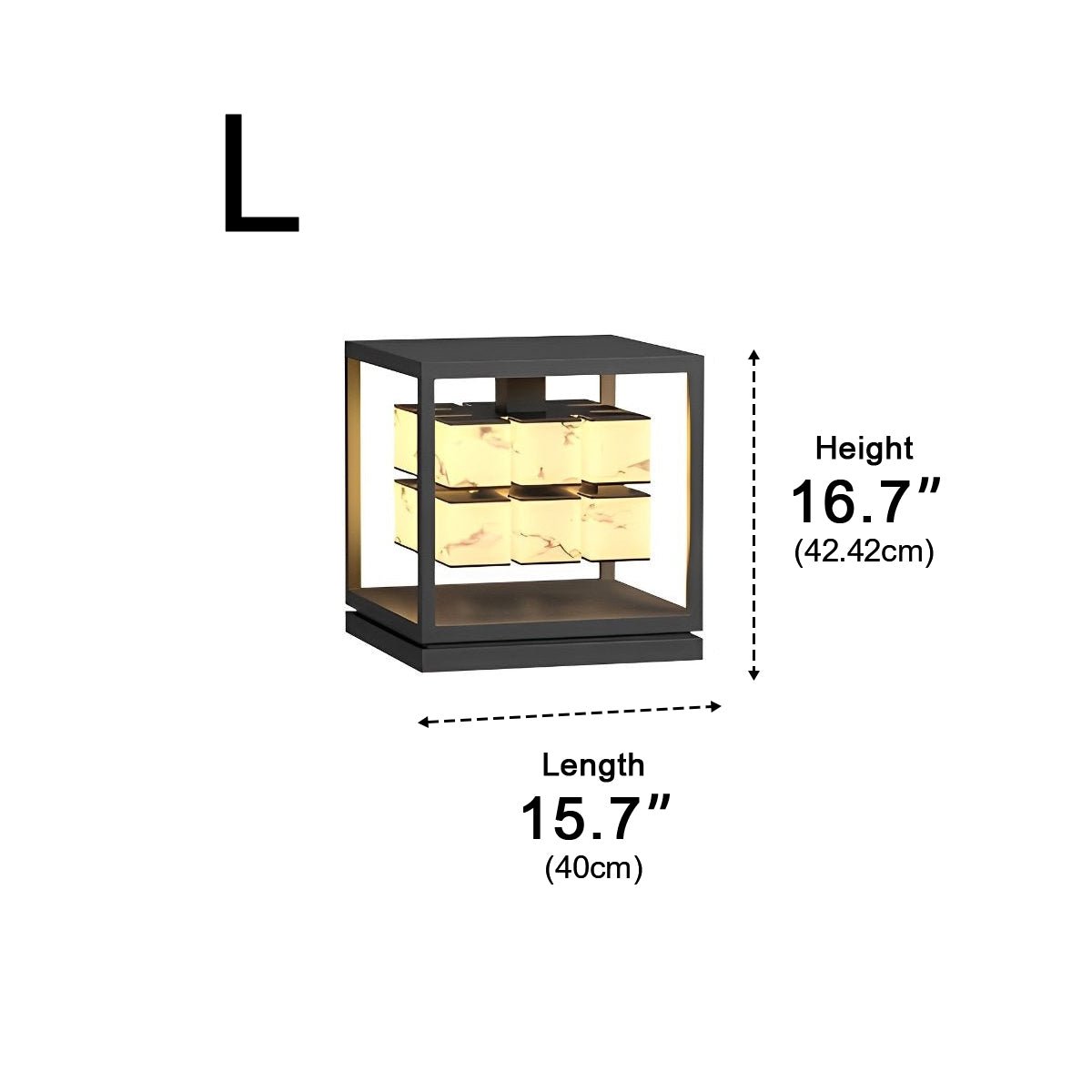 Square LED Waterproof Modern Outdoor Deck Lights Pillar Light Post Caps Lights