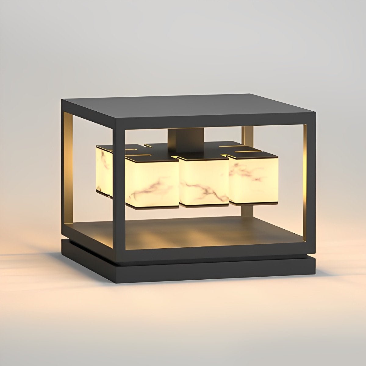 Square LED Waterproof Modern Outdoor Deck Lights Pillar Light Post Caps Lights