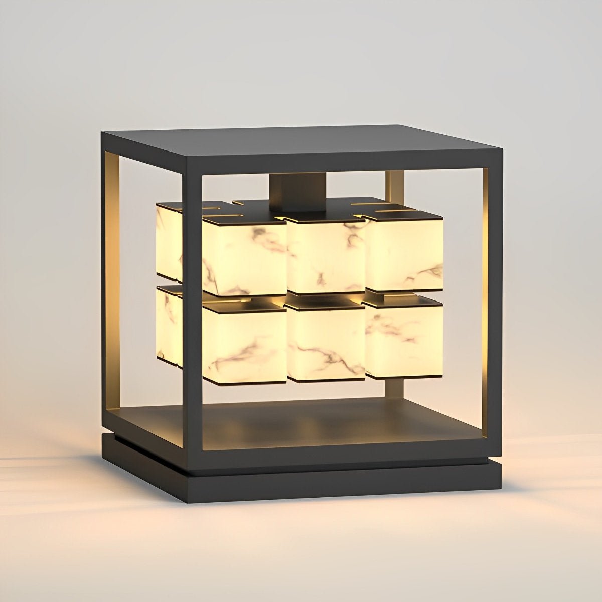 Square LED Waterproof Modern Outdoor Deck Lights Pillar Light Post Caps Lights