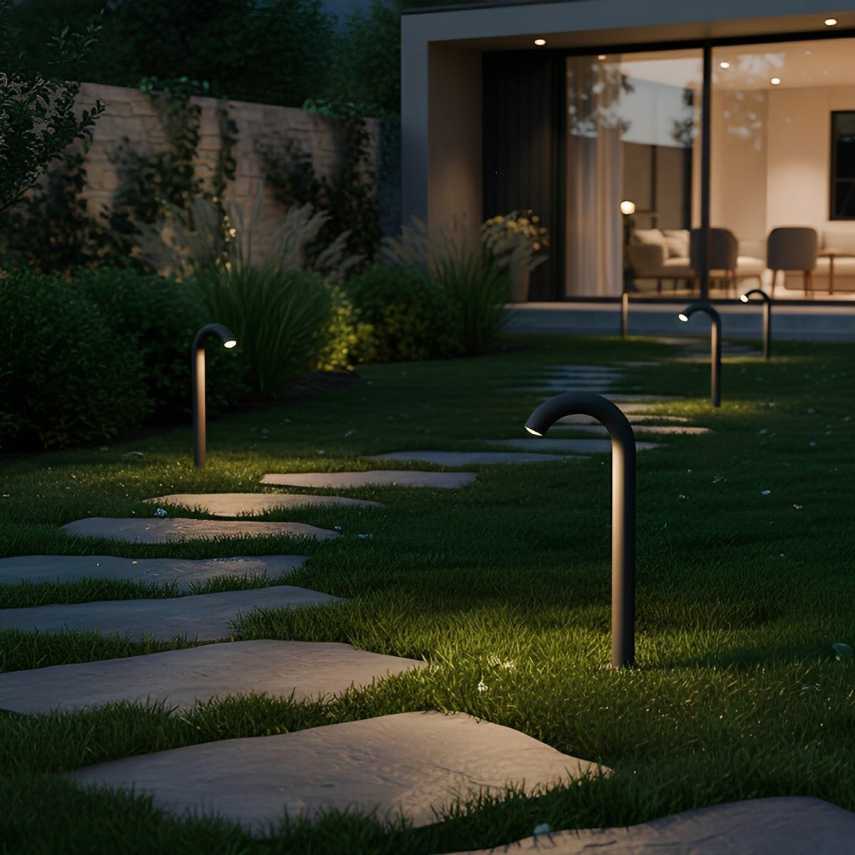 Umbrella Handle Modern Light Water Pipe Waterproof Lawn Landscape Lighting