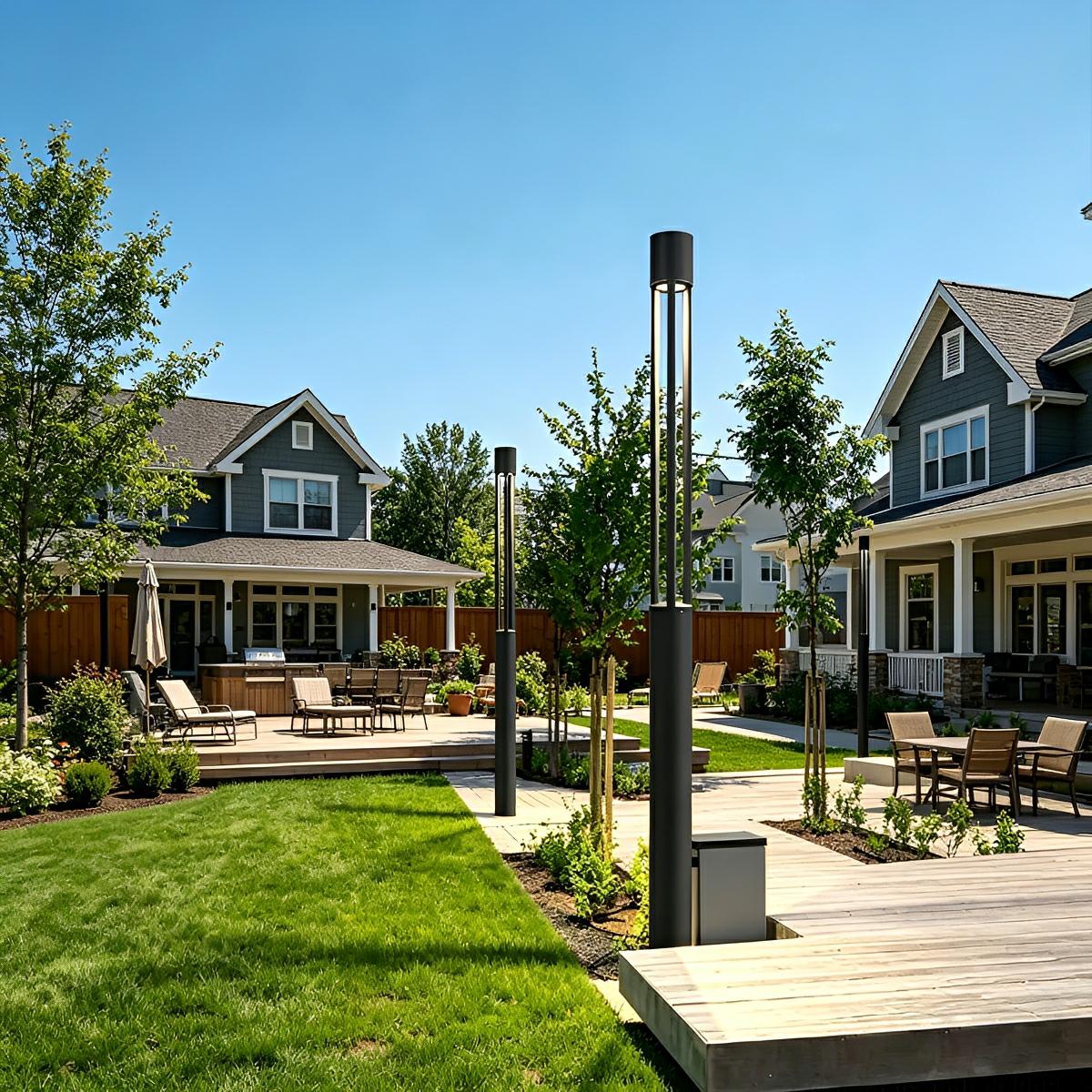 Waterproof LED High Pole Outdoor Post Light Pathway Lights