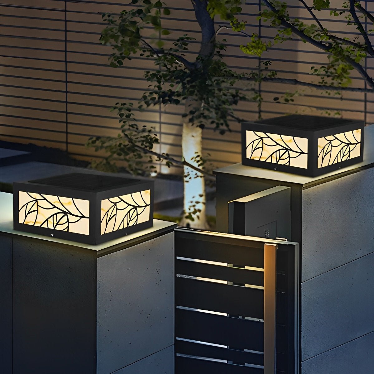 Waterproof Modern Square LED Outdoor Deck Post Lights Pillar Light