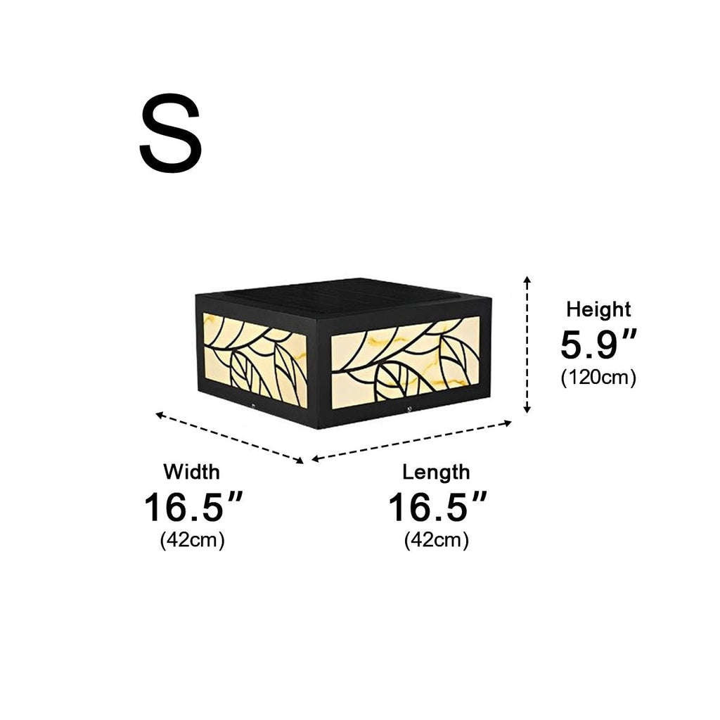 Waterproof Modern Square LED Outdoor Deck Post Lights Pillar Light