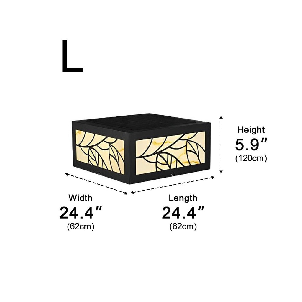 Waterproof Modern Square LED Outdoor Deck Post Lights Pillar Light