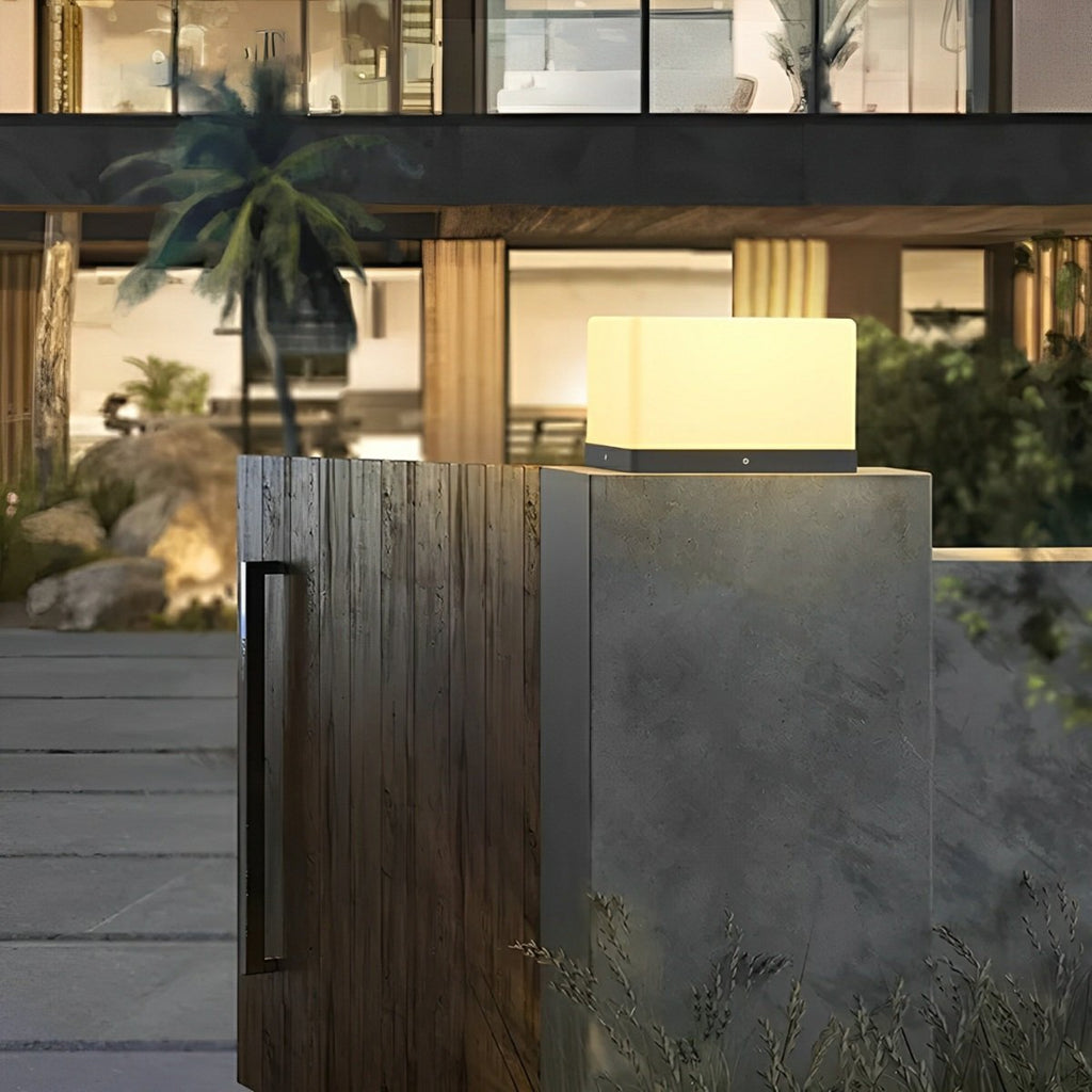 Waterproof Modern Square LED Outdoor Post Lights