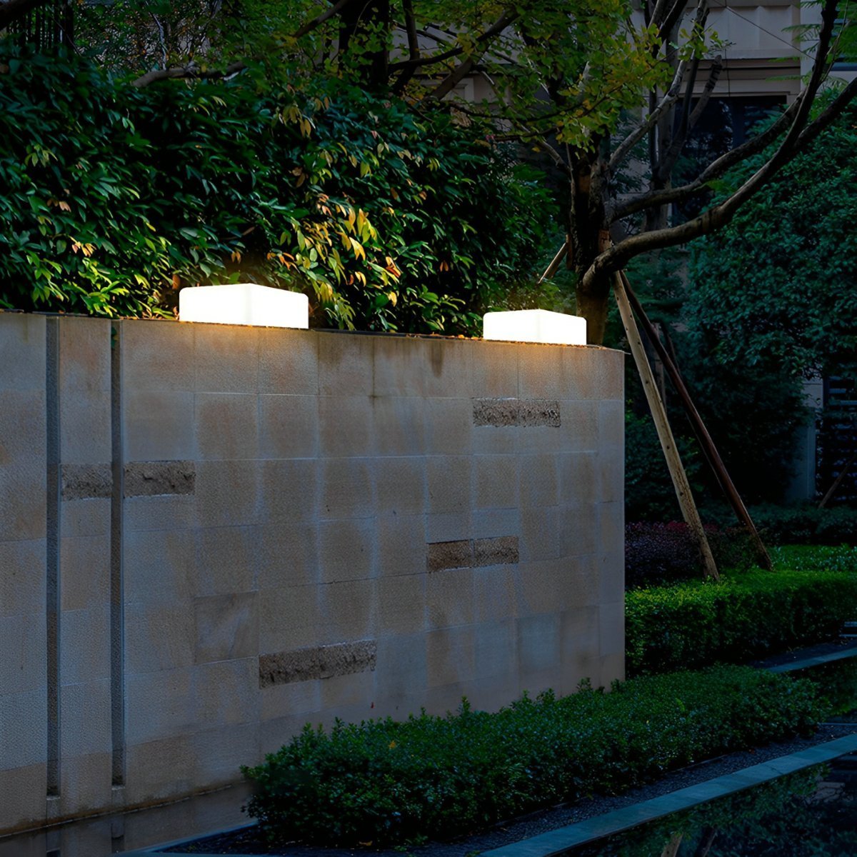 Waterproof Modern Square LED Outdoor Post Lights